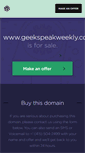 Mobile Screenshot of geekspeakweekly.com