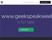 Tablet Screenshot of geekspeakweekly.com